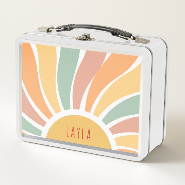 Lunch Box Girls Cute Boho Pastel Rainbow Kids (Devant)