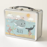 Girls mignonne Ocean Sea Whale Kids School