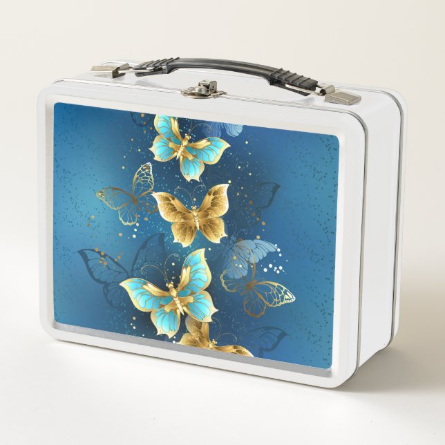 Lunch Box Golden butterflies (Devant)
