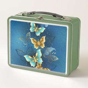 Lunch Box Golden butterflies