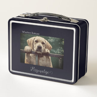Lunch Box Golden Labrador Chien Woofter Vacances Animaux de 