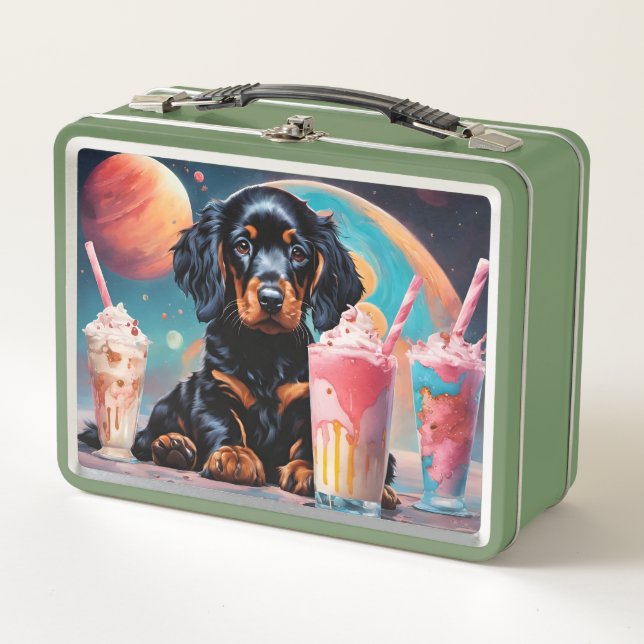 Lunch Box Gordon Setter Puppy N Milkshakes (Devant)