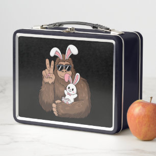Lunch Box Grand Pied de Lapin de Pâques Drôle de Sasquatch