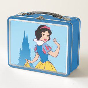 Lunch Box Graphique blanc et château de neige
