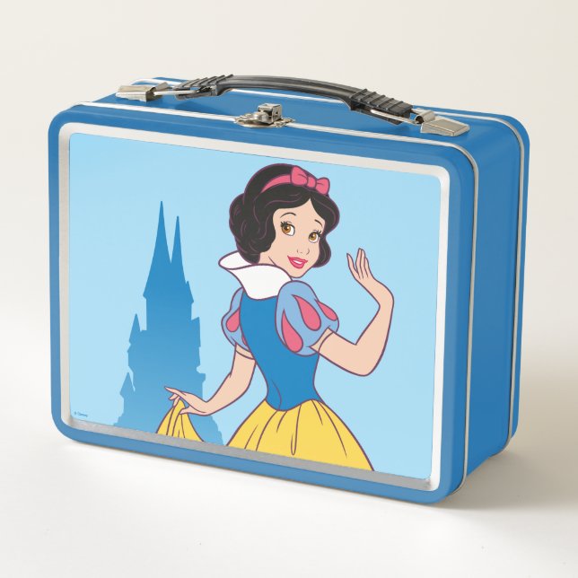 Lunch Box Graphique blanc et château de neige (Devant)