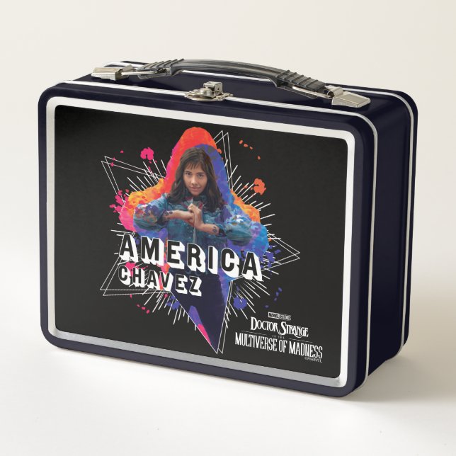 Lunch Box Graphique de caractères étoilés America Chavez (Devant)
