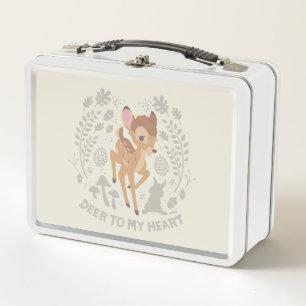 Lunch Box Graphique de la forêt de Bambi "Deer To My Heart"