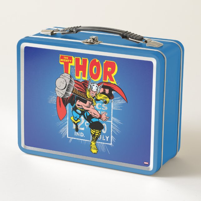 Lunch Box Graphique de prix de bande dessinée Thor Retro (Devant)