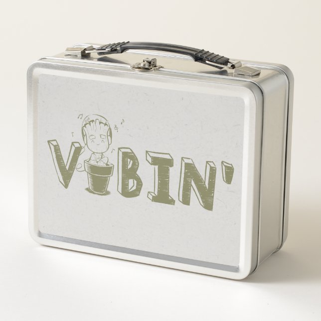 Lunch Box Graphique de typographie de la grotte de Vibin (Devant)