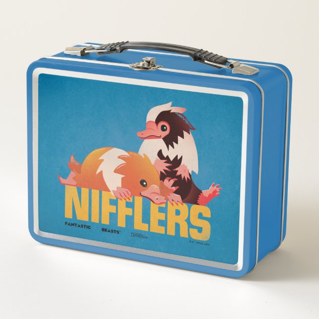 Lunch Box Graphique Vintage des nifflers (Devant)