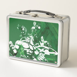 Lunch Box Graphisme aquarelle Avengers