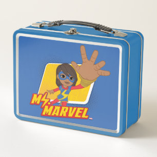 Lunch Box Graphisme de caractère rectangulaire de Mme Marvel