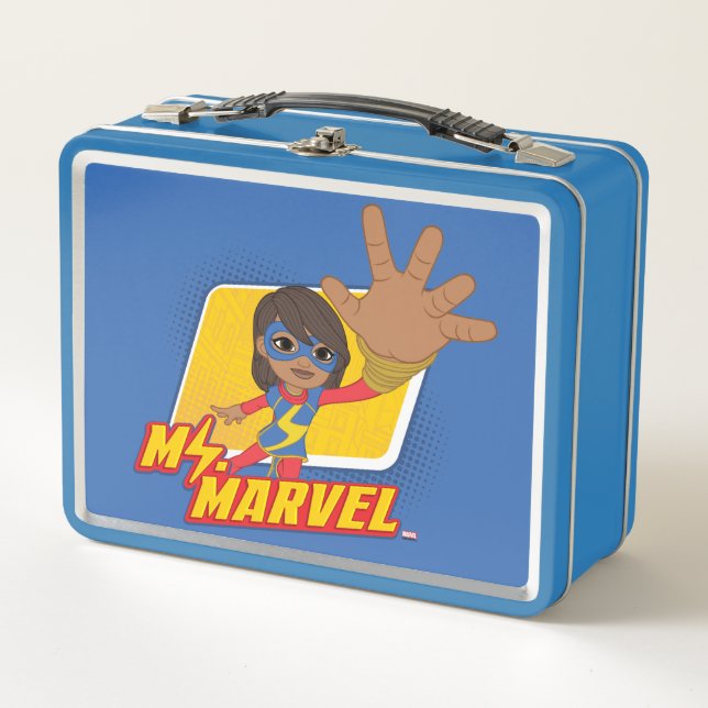 Lunch Box Graphisme de caractère rectangulaire de Mme Marvel (Devant)