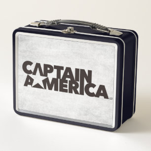 Lunch Box Graphisme de nom d'étoile stylisé Captain America
