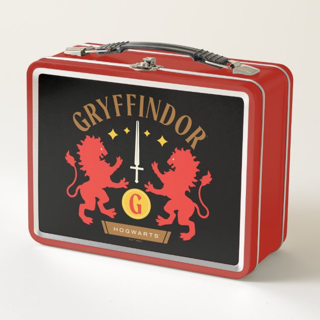 Lunch Box GRAYFFINDOR™ Maison double Lion épée graphique (Devant)