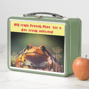 Lunch Box Green Frog School Fun