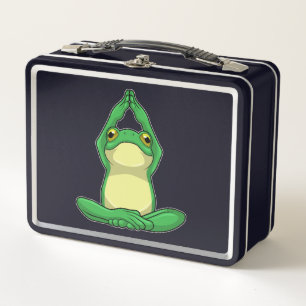 Lunch Box Grenouille au yoga en jambe croisée