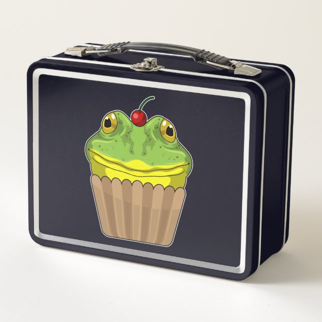Lunch Box Grenouille avec muffin (Devant)