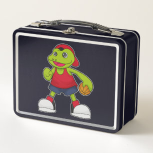 Lunch Box Grenouille comme joueur de basket-ball avec basket