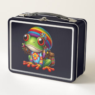 Lunch Box Grenouille hippie