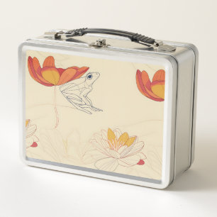 Lunch Box Grenouille sur Lotus