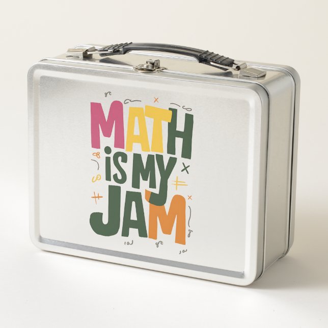 Lunch Box Groovy Math est mon truc premier jour de rentrée s (Devant)