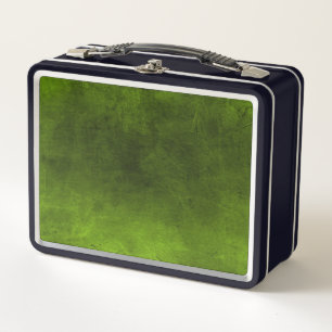 Lunch Box Grunge foncé - Vert citron