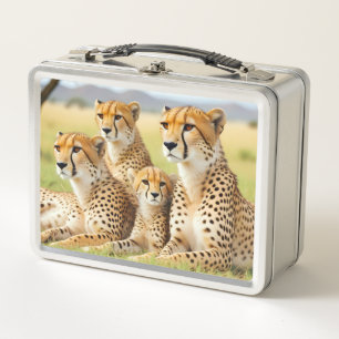 Lunch Box Guépard Animal Nature Faune Affection Sollicitude