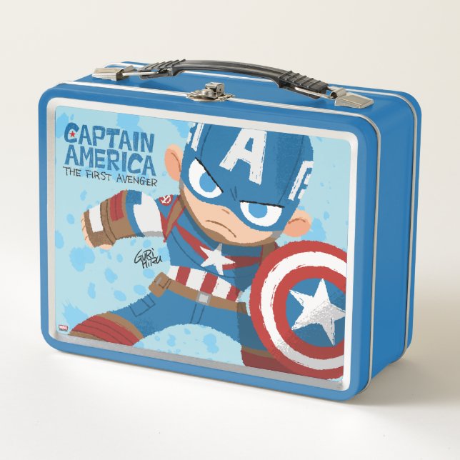 Lunch Box Guri Hiru Captain America (Devant)
