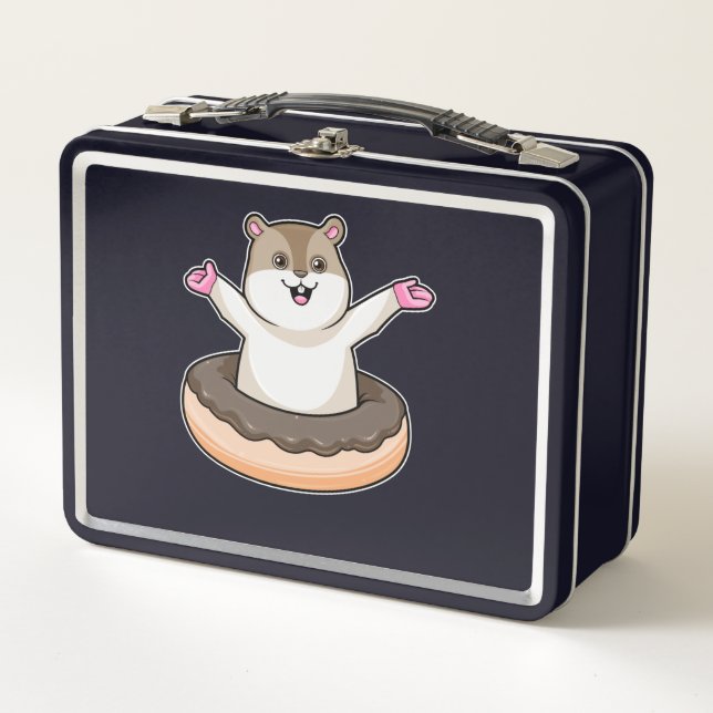 Lunch Box Hamster avec de l'âne au chocolat (Devant)