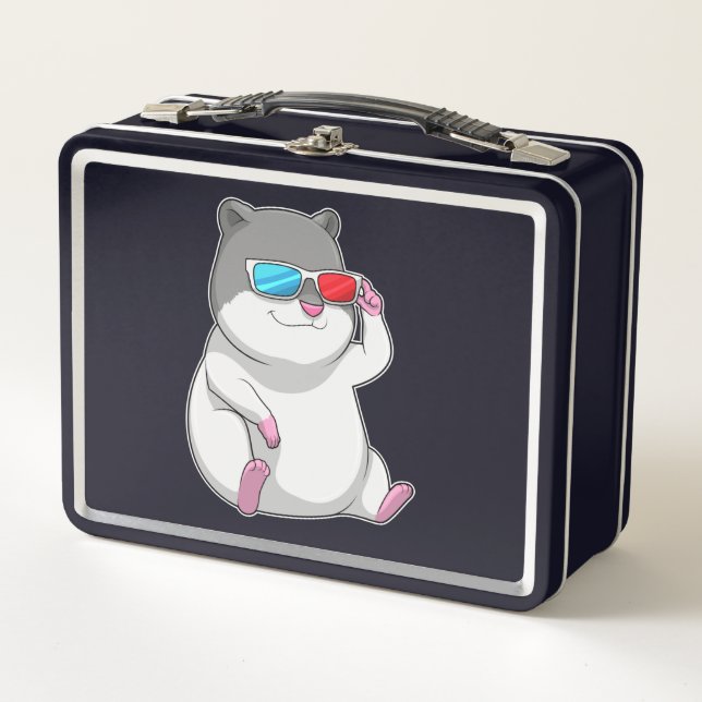 Lunch Box Hamster avec lunettes (Devant)