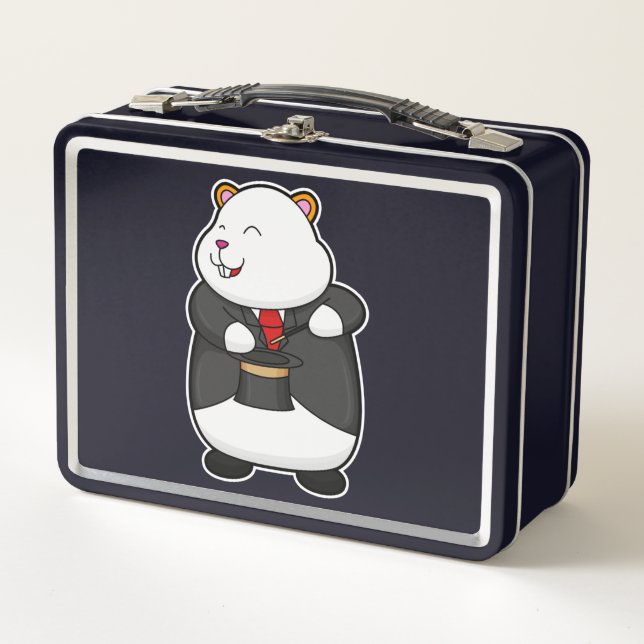 Lunch Box Hamster en magicien avec Casquette de baguette mag (Devant)
