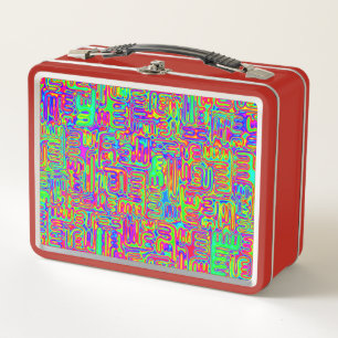 Lunch Box Hand and Digitally Painted Pattern art 42