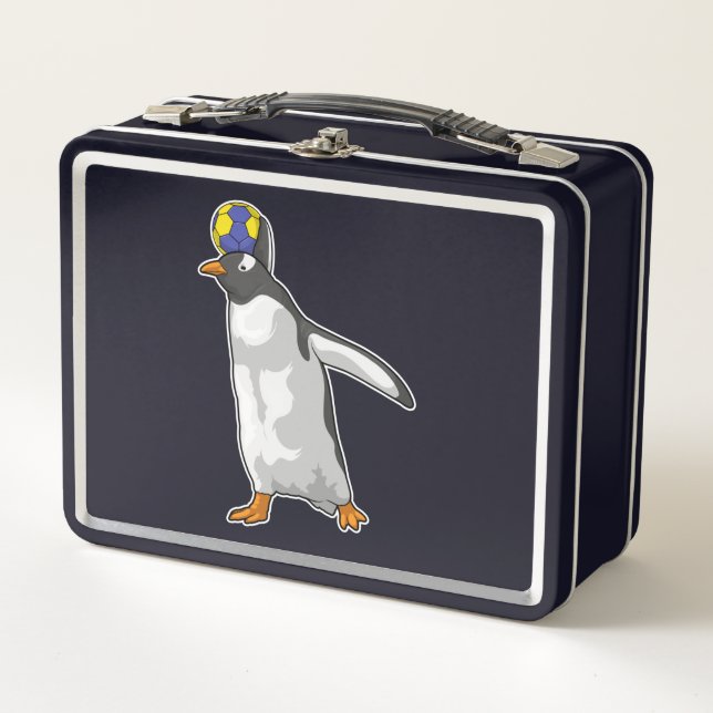 Lunch Box Handball joueur de pingouin Handball (Devant)