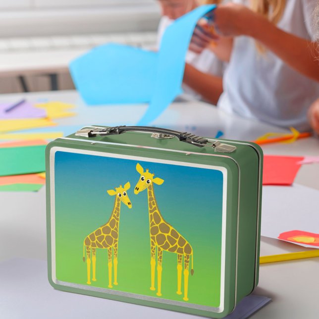 Lunch Box Happy Giraffe Herd boîte à déjeuner (Créateur téléchargé)
