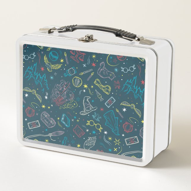 Lunch Box HARRY POTTER™ Artefacts Line Art Motif (Devant)