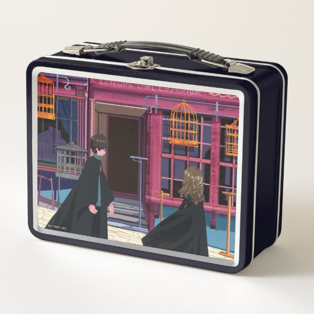 Lunch Box HARRY POTTER™ & Hermione à Eeylops Owl Emporium (Devant)