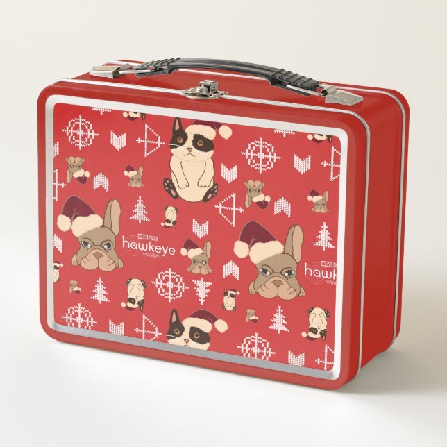 Lunch Box Hawkeye Chat & Chien Vacances d'hiver Motif (Devant)