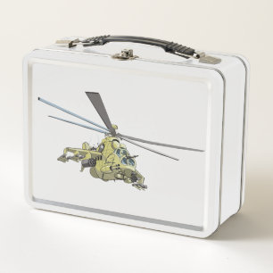Lunch Box Hélicoptère de dessin animé "Hind"