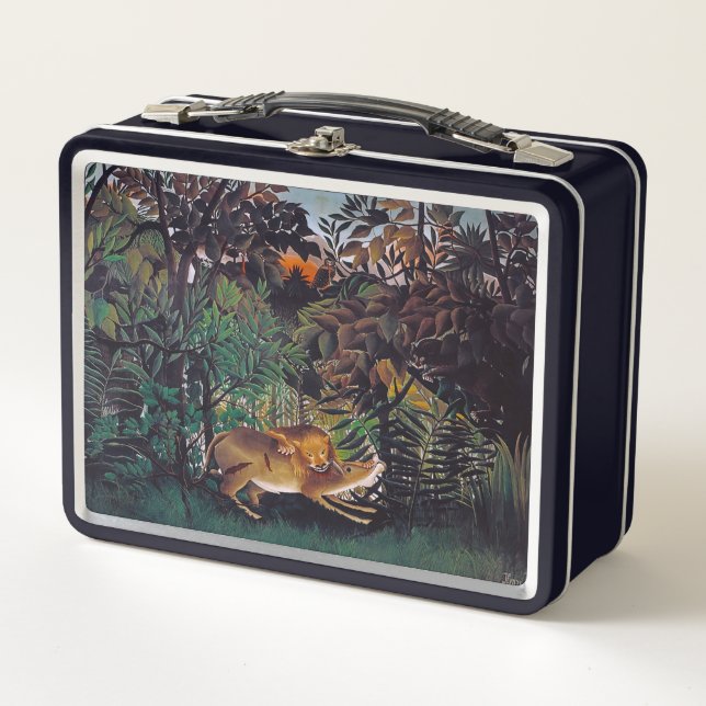 Lunch Box Henri Rousseau - Le lion affamé (Devant)