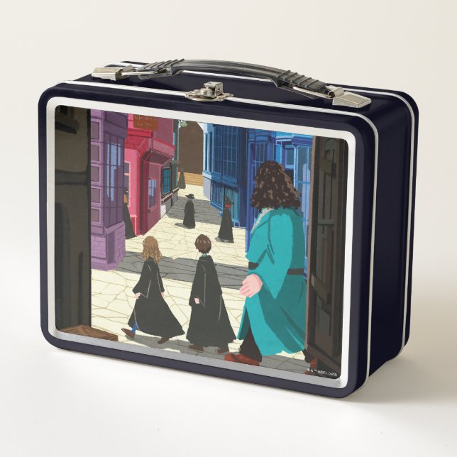 Lunch Box Hermione, HARRY POTTER™ & Hagrid dans Diagon Alley (Devant)