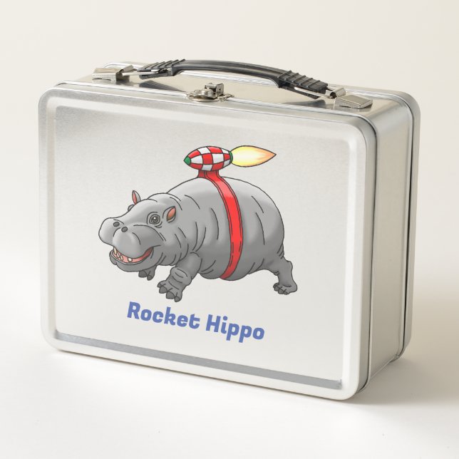 Lunch Box Hippo de fusée (Devant)