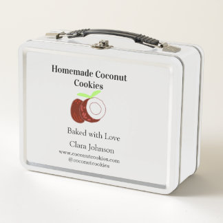 Lunch Box Homemade cookies coconut fresh name website social