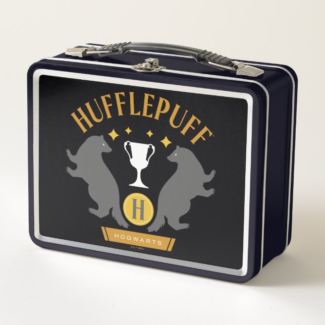 Lunch Box HUFFLEPUFF™ Badger and Cup House Pride Graphisme (Devant)