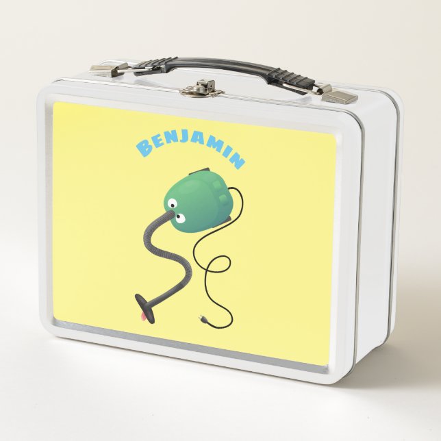 Lunch Box Humour de dessin animé de l'aspirateur mignon (Devant)