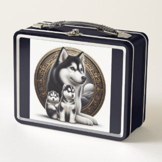 Lunch Box Huskie et Chiots sibériens,