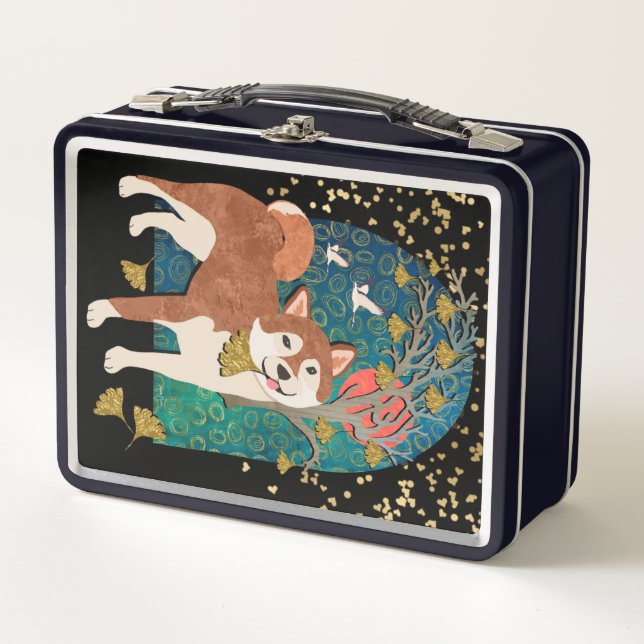 Lunch Box ICHO SHIBA Shiba Inu Boîte à déjeuner en métal (Devant)