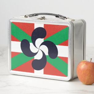 Lunch Box Ikurrina avec le symbole Lauburu