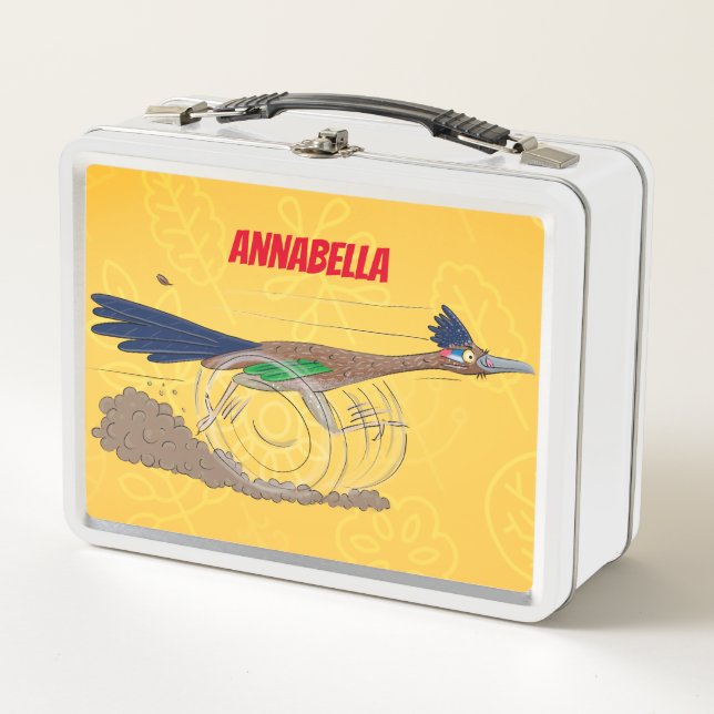 Lunch Box Illustration amusante de la caricature d'oiseau du (Devant)