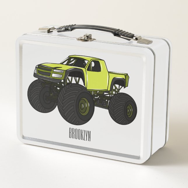 Lunch Box Illustration de camion monstre (Devant)